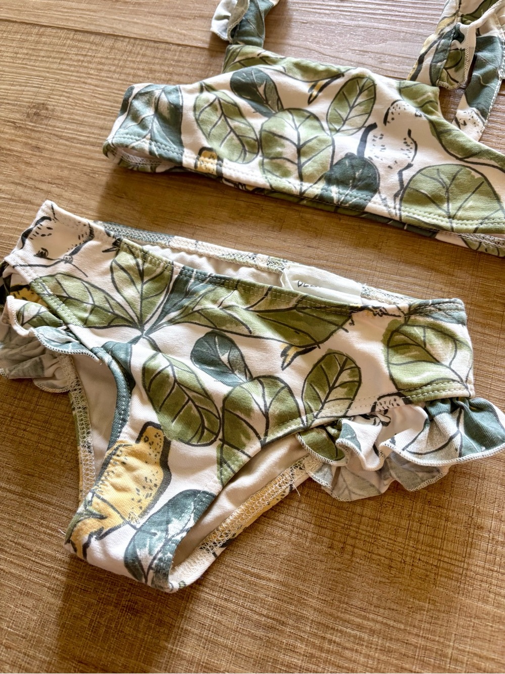 Play Up Kids Girls Bikini Two-Piece Tropical Citrus Luxury Made in Portugal 4Y - Picture 2 of 5